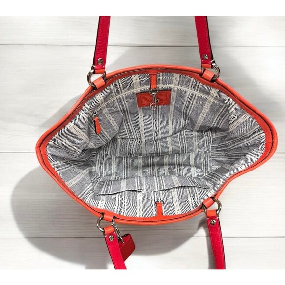 Coach 22904 Straw Pocket Tote Bag & Large Wristlet - Picture 5 of 16